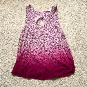 Cute Tank Top with Keyhole Back